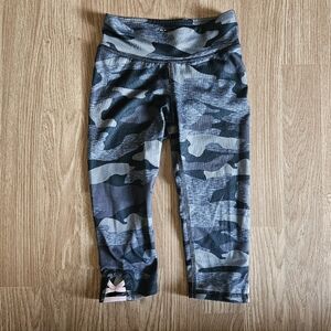 Old Navy Kids Camouflage Leggings - Gray and Black